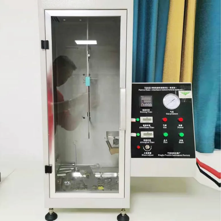 YG815B ফ্যাব্রিক ফ্লেম রিটার্ডেন্ট পারফরম্যান্স টেস্টার (উল্লম্ব পদ্ধতি)
